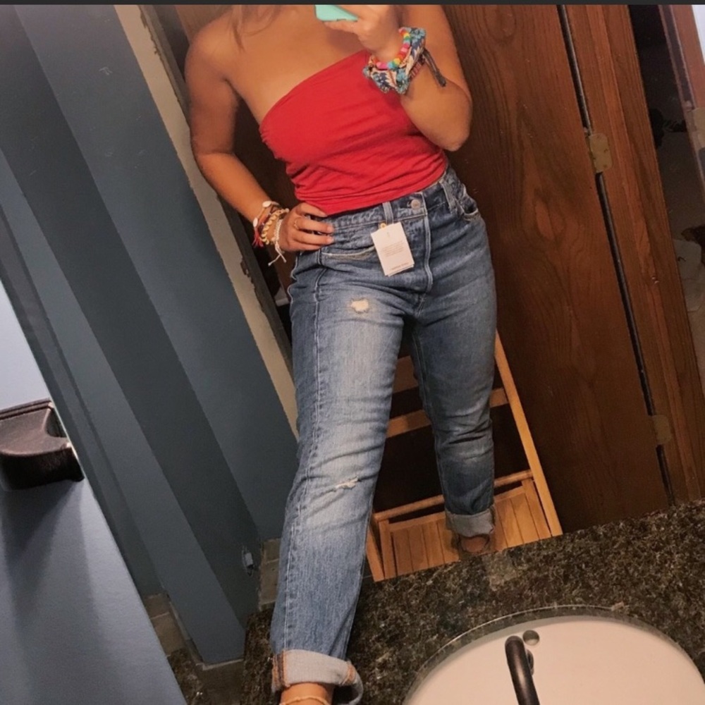 Levi’s distressed 501 skinny jeans size 27